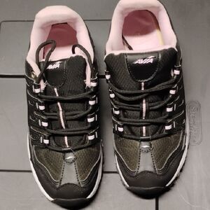 Avia Black and Pink Athletic Shoes with Supportive Sole